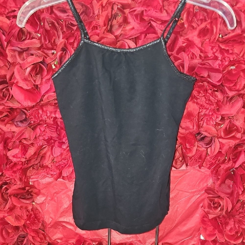 Cherokee Girls Black Fitted Camisole Top Size Medium